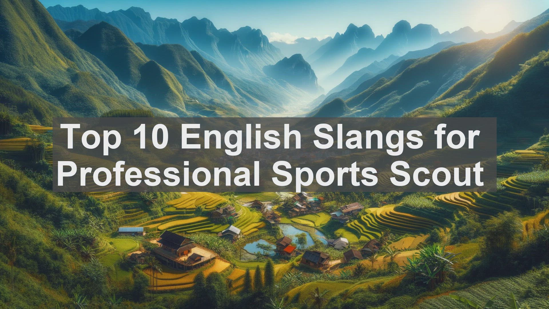 'Video thumbnail for Top 10 English Slangs for Professional Sports Scout'