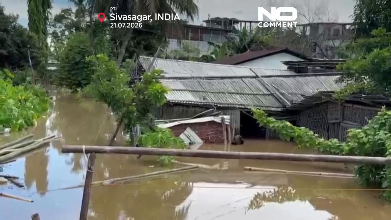 Video thumbnail for Monsoon floods kill at least 41 in India's Assam state