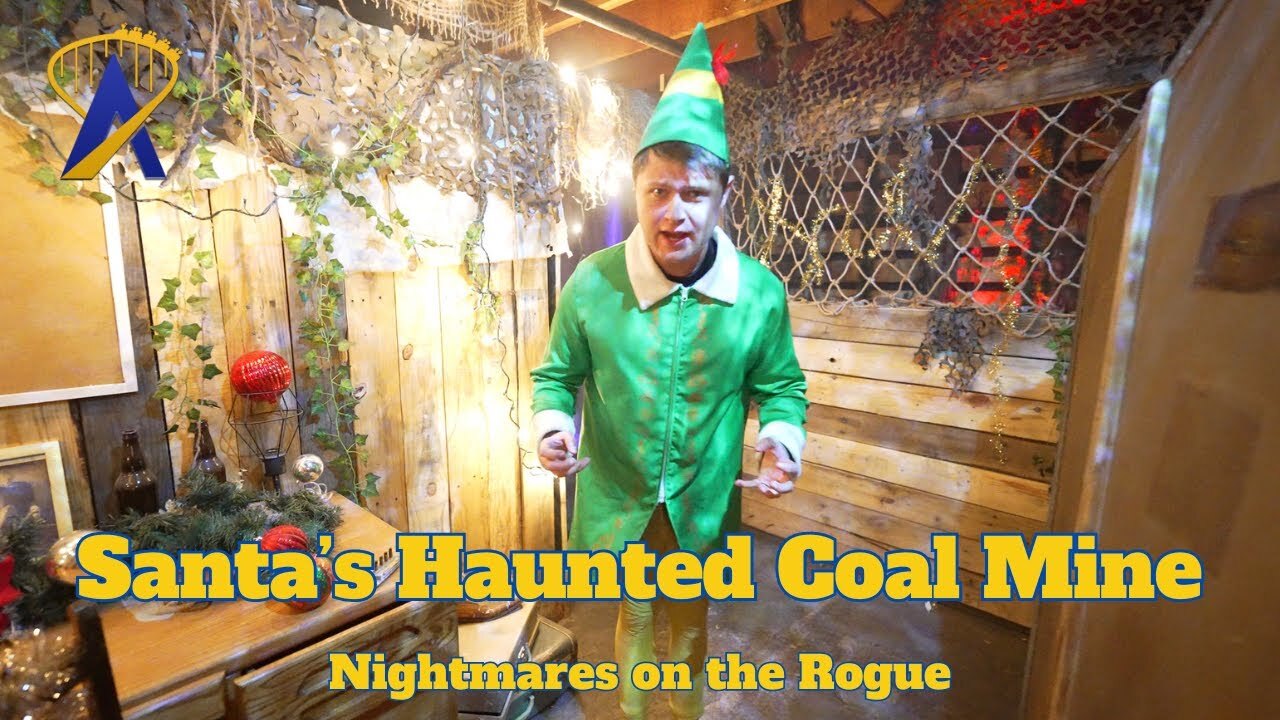 'Video thumbnail for Santa's Haunted Coal Mine at Nightmares on the Rogue in Medford Oregon'