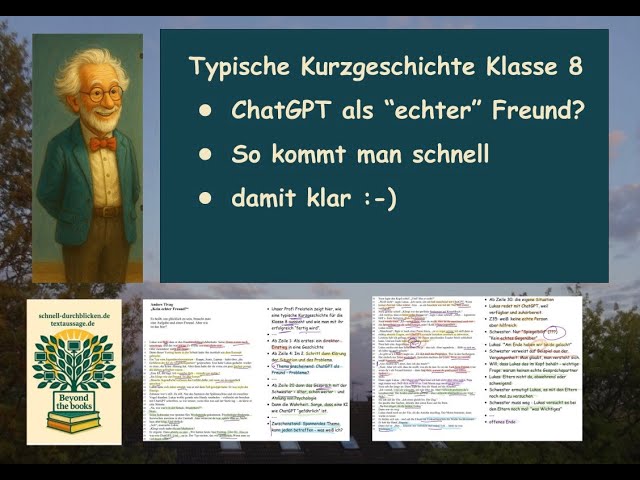 Video thumbnail for ChatGPT als Freund? Vorstellung einer Kurzgeschichte für die Klasse 8 - gut zum Einstieg