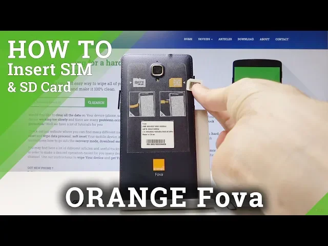 Video thumbnail for How to Insert SIM & SD Card in ORANGE Fova – SIM & SD Installation