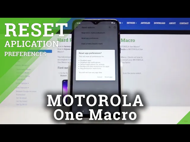 Video thumbnail for How to Reset App Preferences in MOTOROLA One Macro – Restore Default App Settings