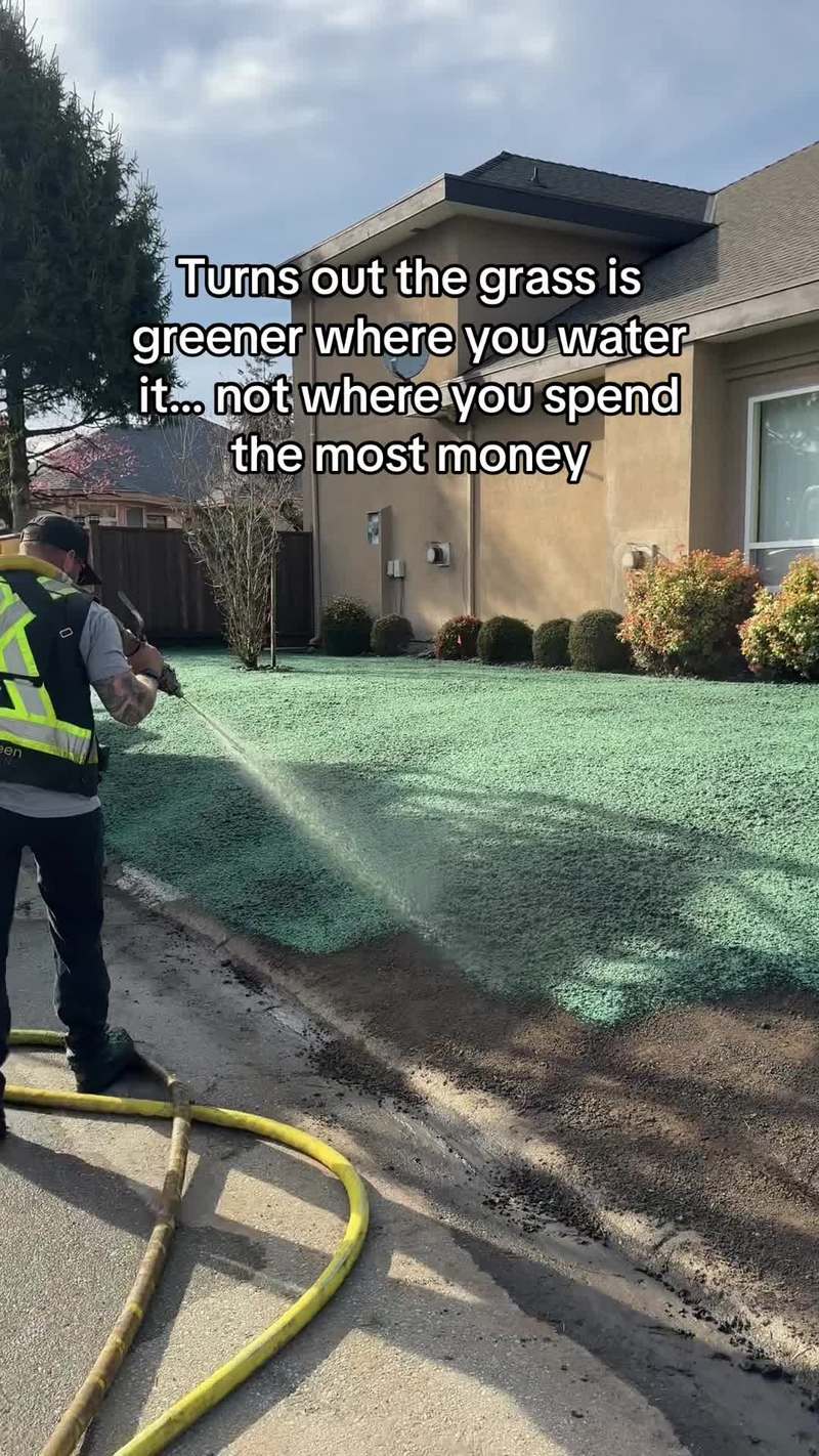 Video thumbnail for Hydroseeding a Canadian Front Yard for a Greener Lawn