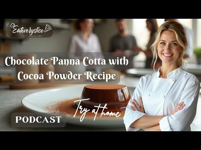 Video thumbnail for Chocolate Panna Cotta 🍫 | Easy Italian-American Dessert