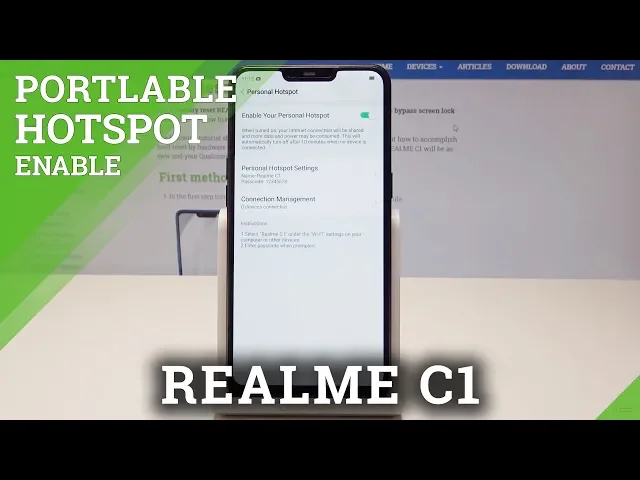 Video thumbnail for Create Portable Hotspot in REALME C1 - Share Mobile Data