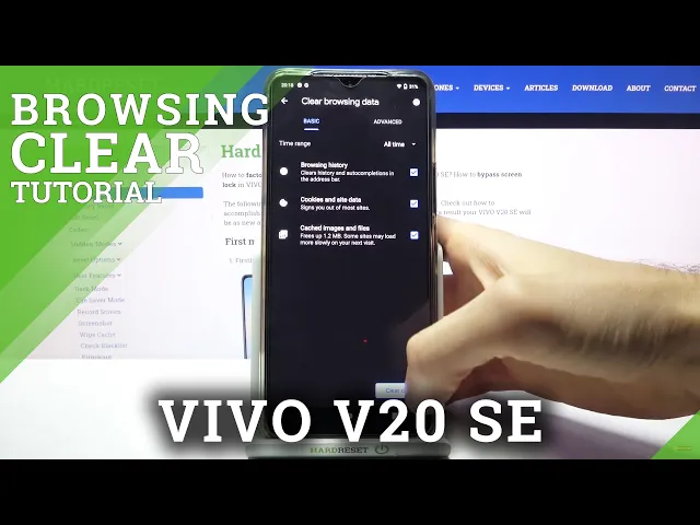 Video thumbnail for How to Clear Browsing Data on VIVO V20 SE - Remove History & Website Data
