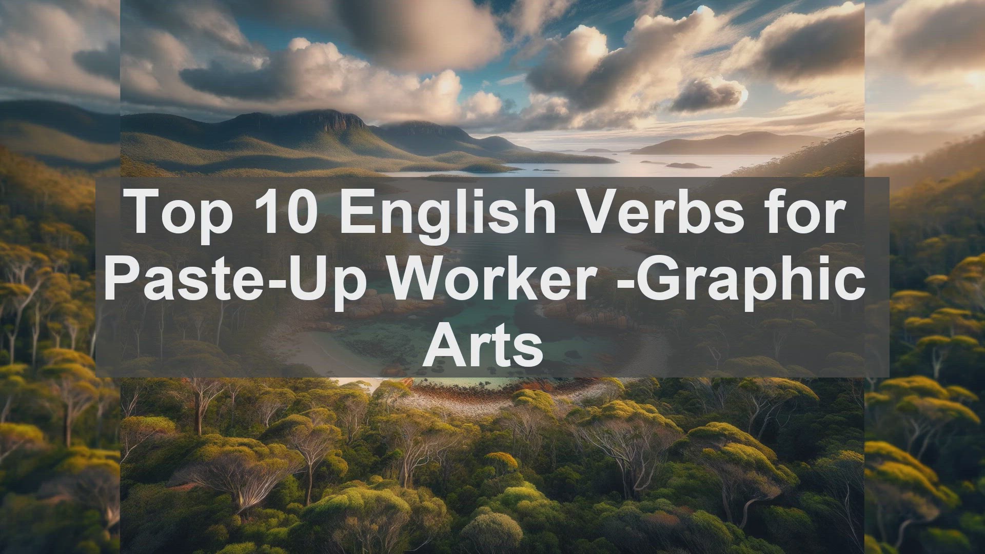 'Video thumbnail for Top 10 English Verbs for PasteUp Worker Graphic Arts'