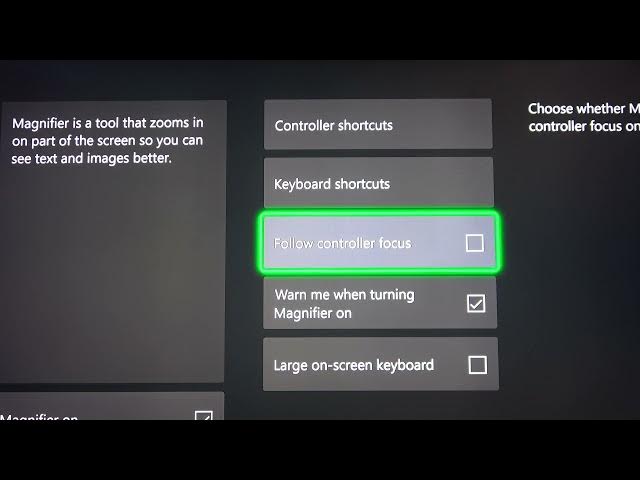 Video thumbnail for How to Switch On / Off Magnifier in XBOX Series X?