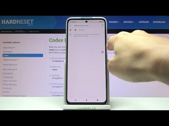 Video thumbnail for How to Set Up Default Browser in MOTOROLA Edge 20 Lite – Pick Browsing App