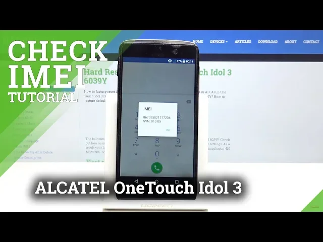 Video thumbnail for Alcatel OneTouch Idol 3 IMEI and Serial Number - IMEI And Serial Number Checkup