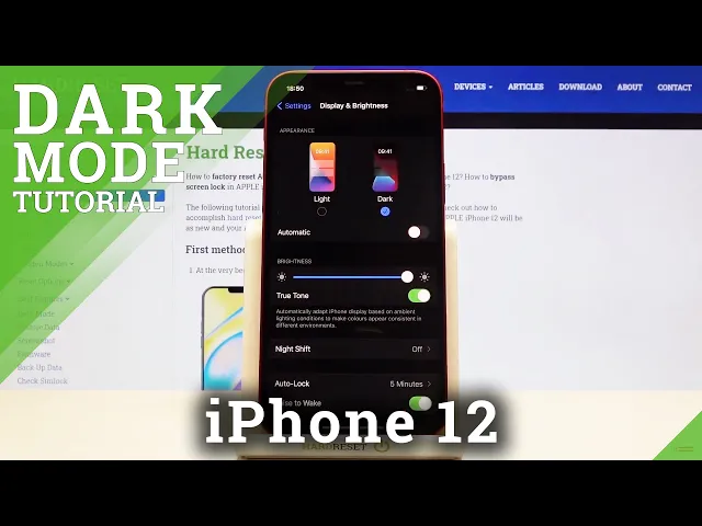 Video thumbnail for How to Activate Dark Mode in iPhone 12 – Customize Display Settings