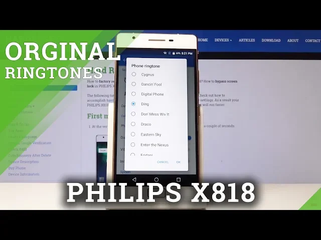 Video thumbnail for How to Personalize Ringtone in Philips X818 - Set Up Ringtone