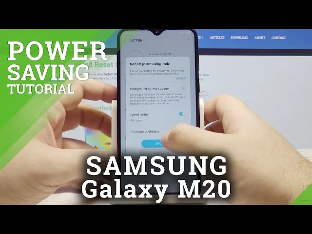 Video thumbnail for How to Enable Power Saving Mode in Samsung Galaxy M20 – Low Power Solution