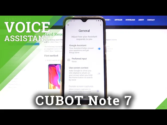 Video thumbnail for How to Activate Hey Google of Google Assistant in CUBOT Note 7 – Google Assistant Interaction