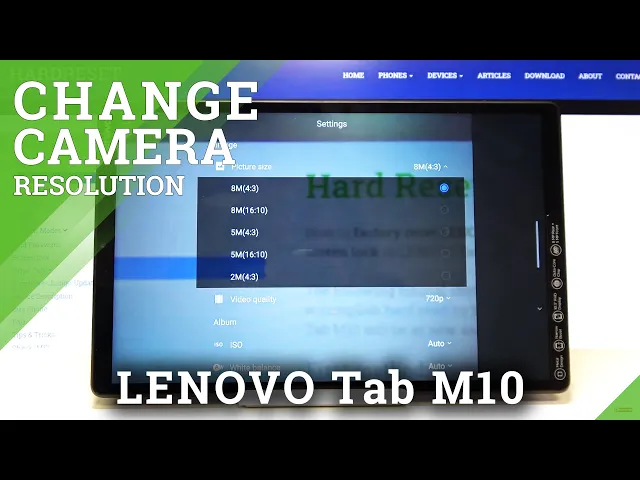 Video thumbnail for How to Change Photo Resolution in LENOVO Tab M10 – Camera Customization