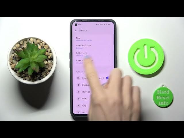 Video thumbnail for How to Add Battery Percentage to the Status Bar on Realme Narzo 50 Pro / Display Settings
