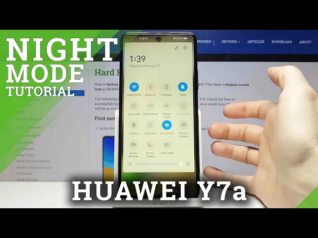 Video thumbnail for How to Activate Night Mode on HUAWEI Y7a – Screen Night Light