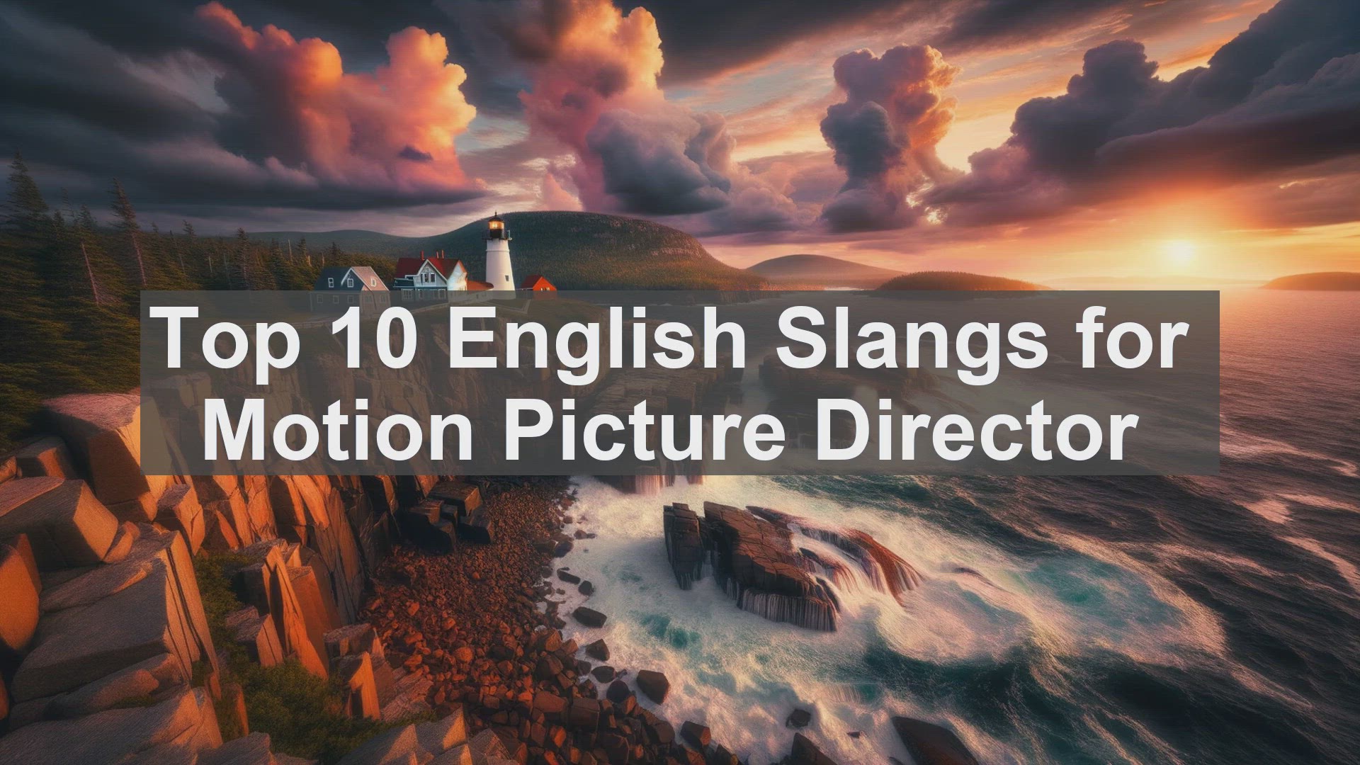 'Video thumbnail for Top 10 English Slangs for Motion Picture Director'