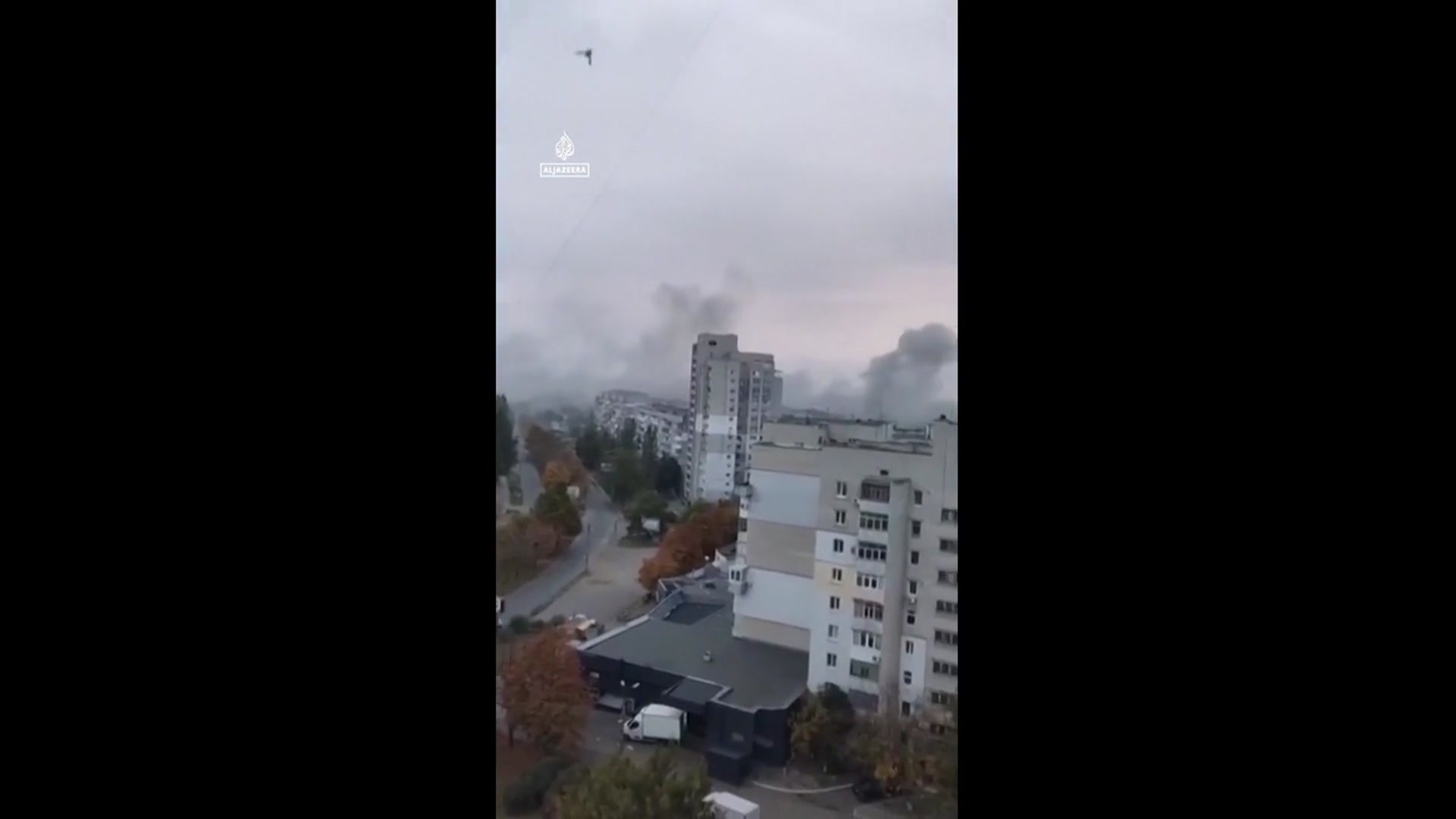 'Video thumbnail for Russian shelling kills at least two people in Kherson'