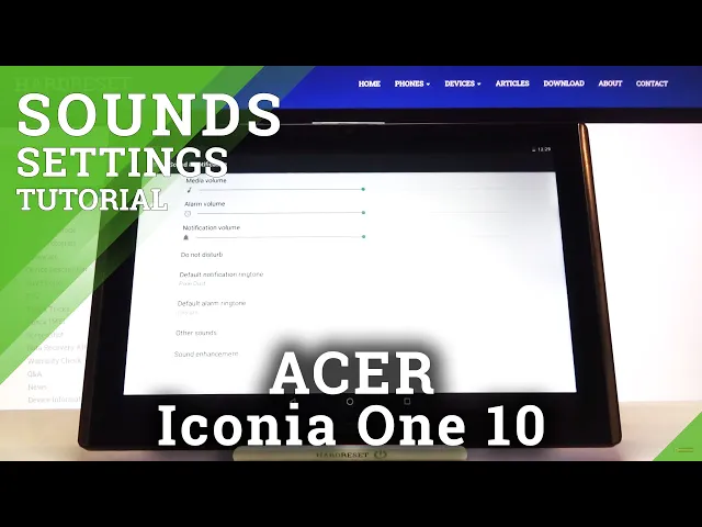 Video thumbnail for How to Find Sound Settings in ACER Iconia One 10 – Open Sound Settings