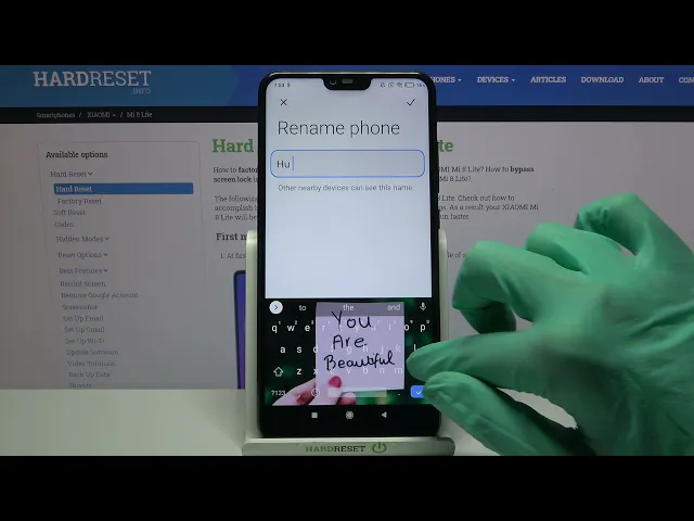 Video thumbnail for XIAOMI Mi 8 Lite Change Device Name