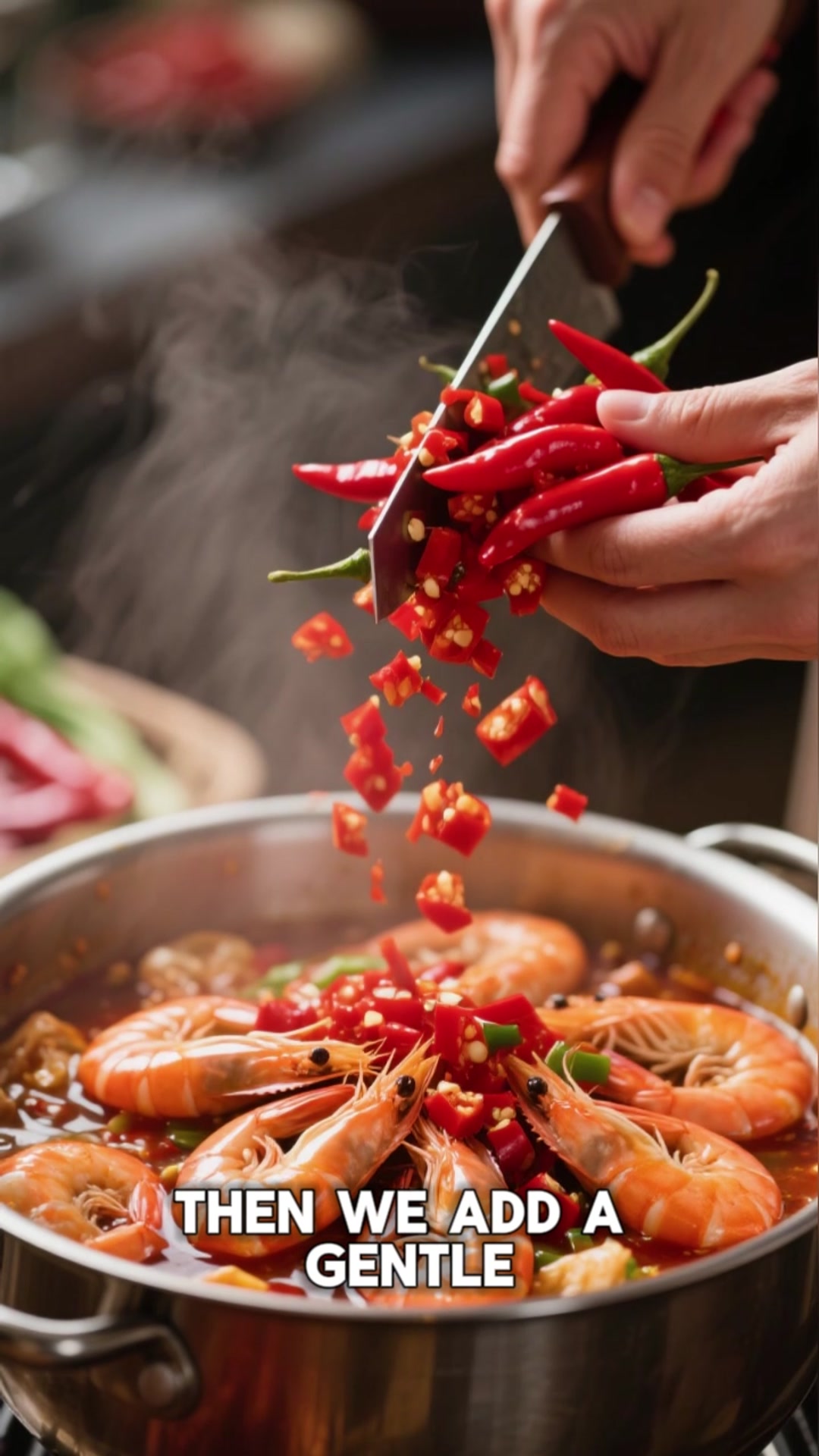 Video thumbnail for Shrimp with Chilies and Mustard Seeds