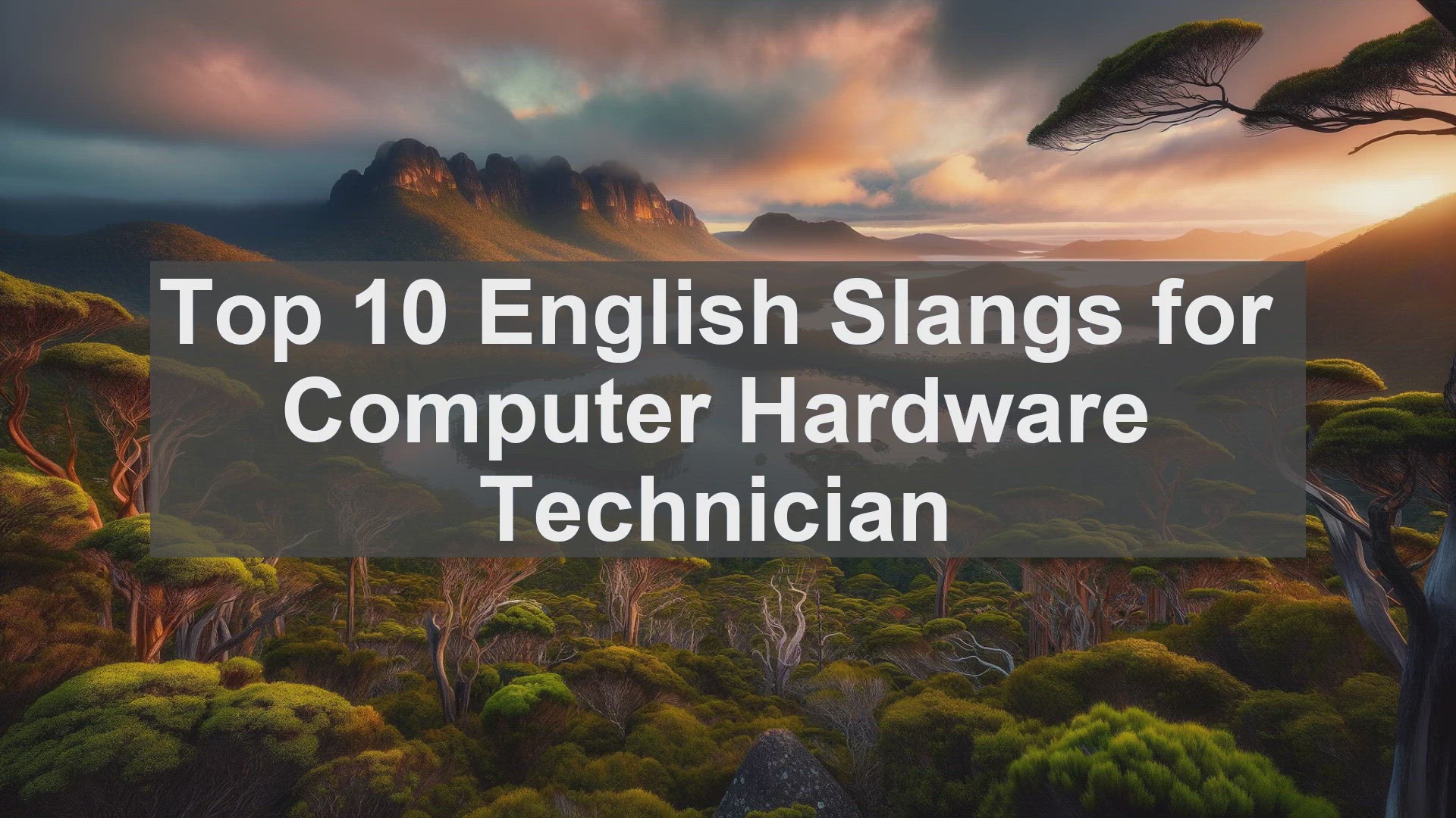 'Video thumbnail for Top 10 English Slangs for Computer Hardware Technician'