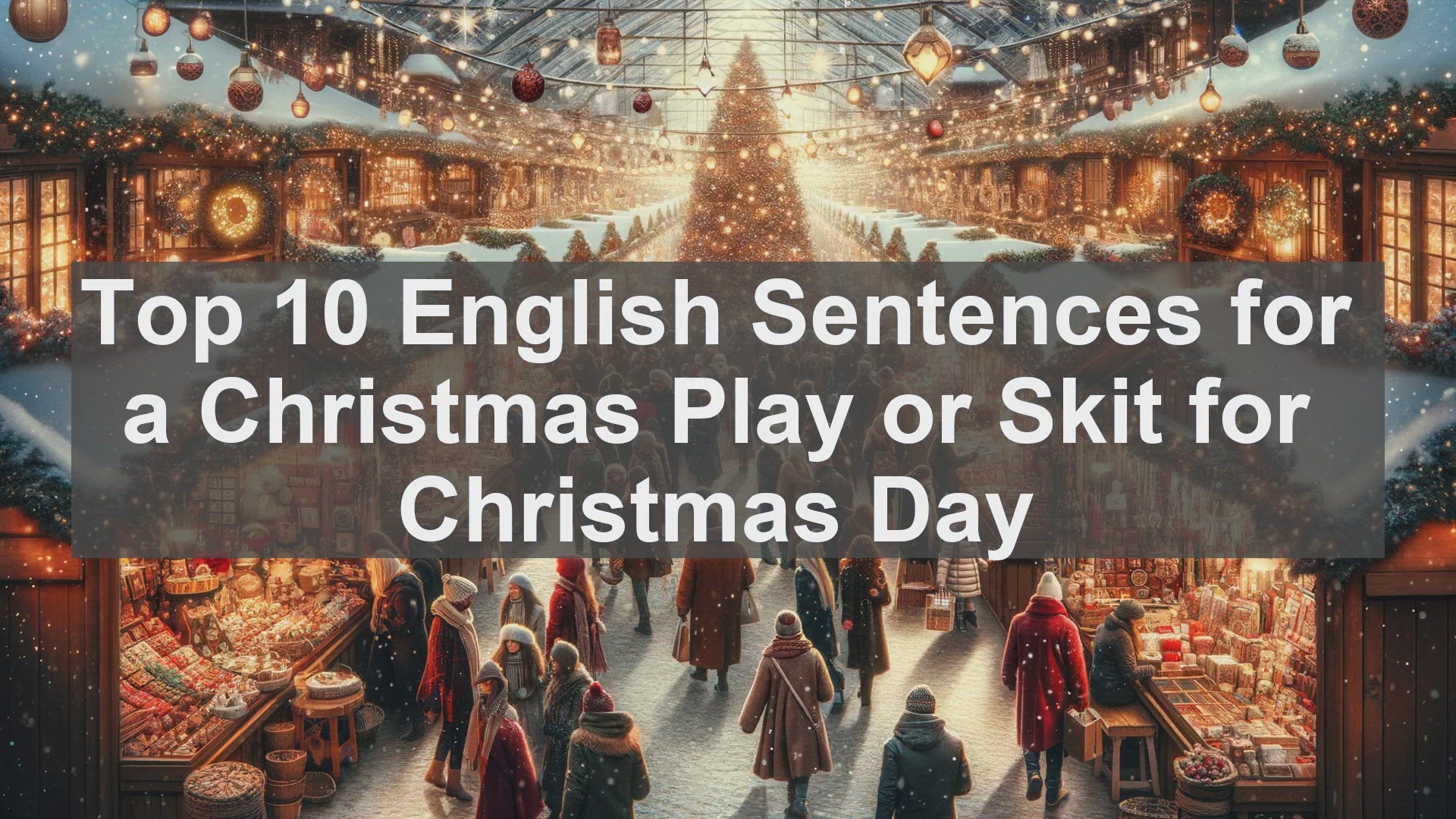 'Video thumbnail for Top 10 English Sentences for a Christmas Play or Skit for Christmas Day'