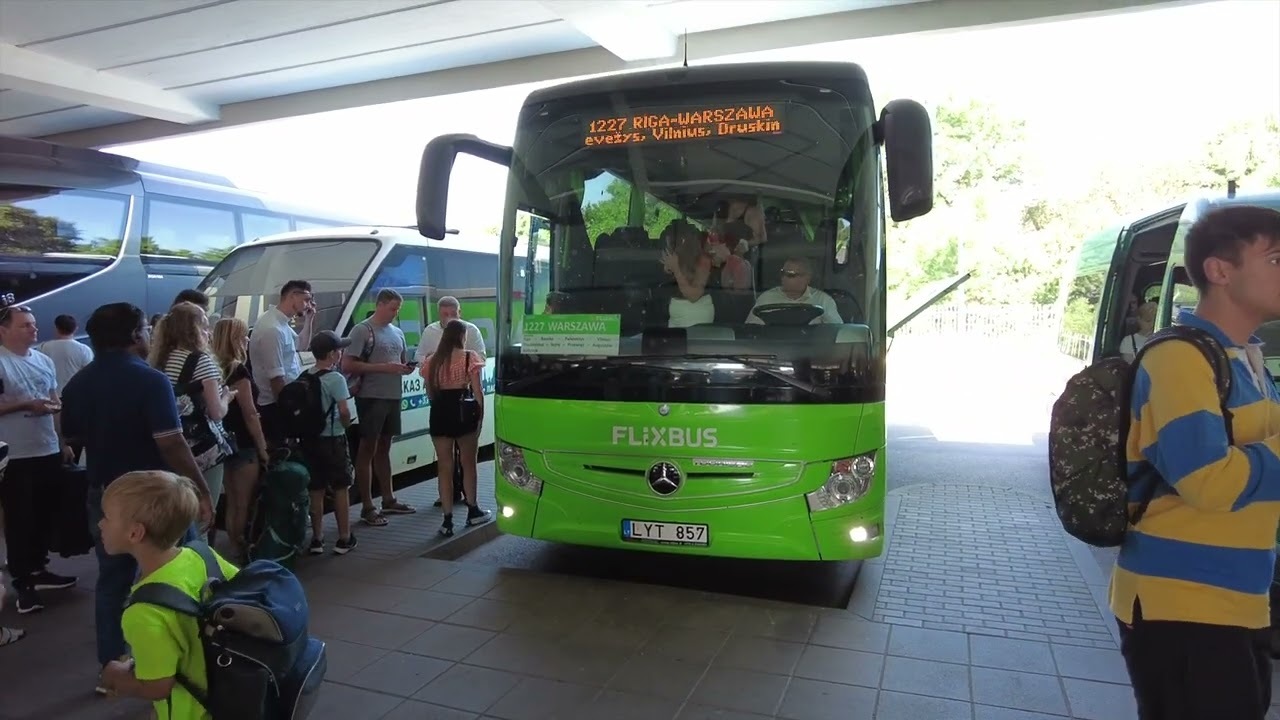 Video thumbnail for Vilnius Lithuania to Warsaw Poland on FlixBus