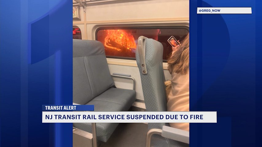 Video thumbnail for NJ Transit service resumes after Amtrak fire that injured 5; residual delays expected