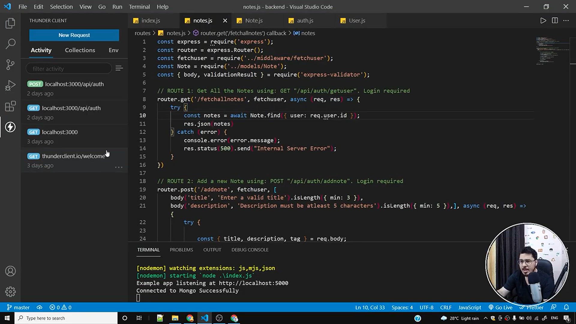 'Video thumbnail for Updating an existing Note _ Complete React Course in Hindi #53'