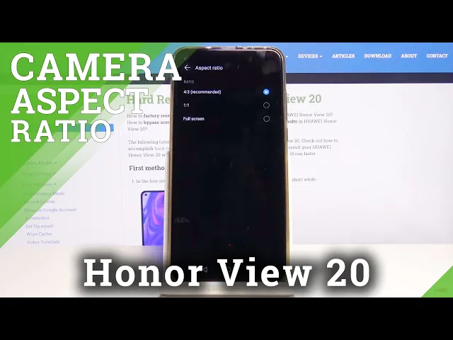 Video thumbnail for How to Change Aspect Ratio on Honor View 20 - Image's Width and Height
