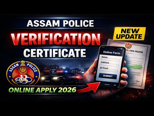 Video thumbnail for Assam Police Verification Certificate Online Apply 2026 | Step by Step Full Process