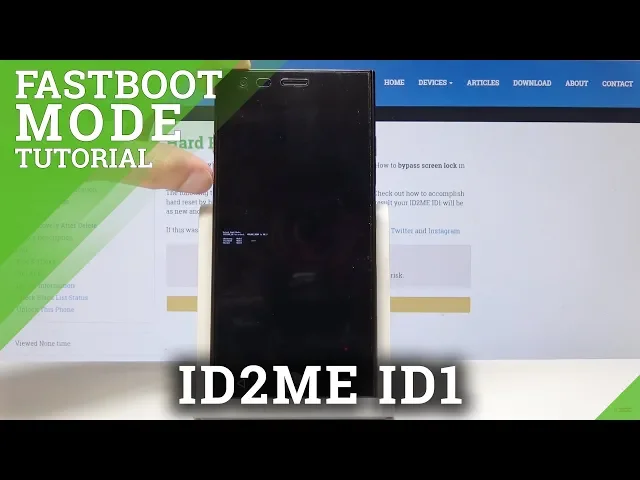 Video thumbnail for How to Enable Fastboot Mode in ID2ME ID1 - Re-flash Partition