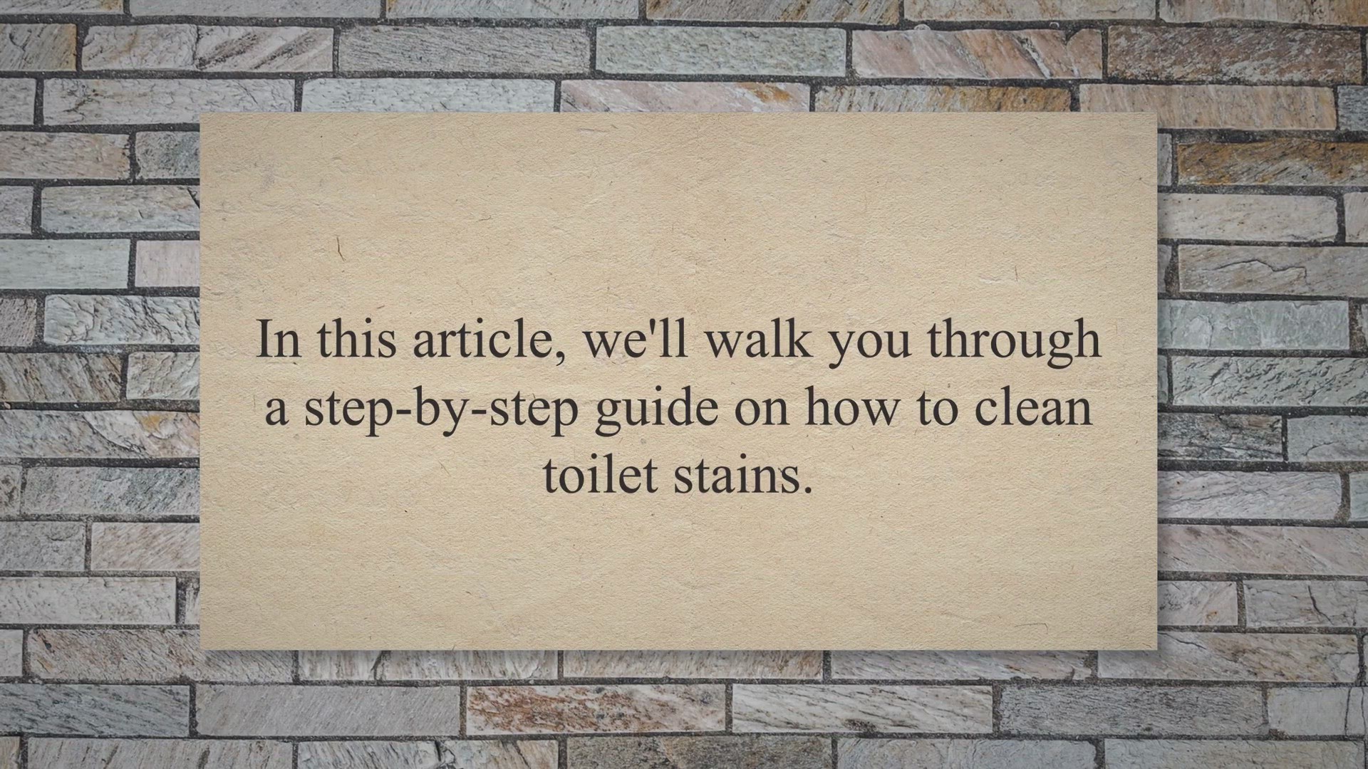 'Video thumbnail for How to Clean Toilet Stains?'