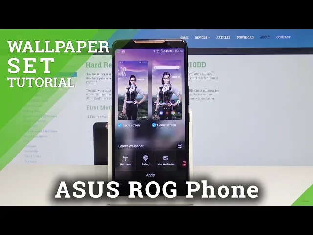 Video thumbnail for How to Change Wallpaper on ASUS ROG Phone - Set Up Wallpaper