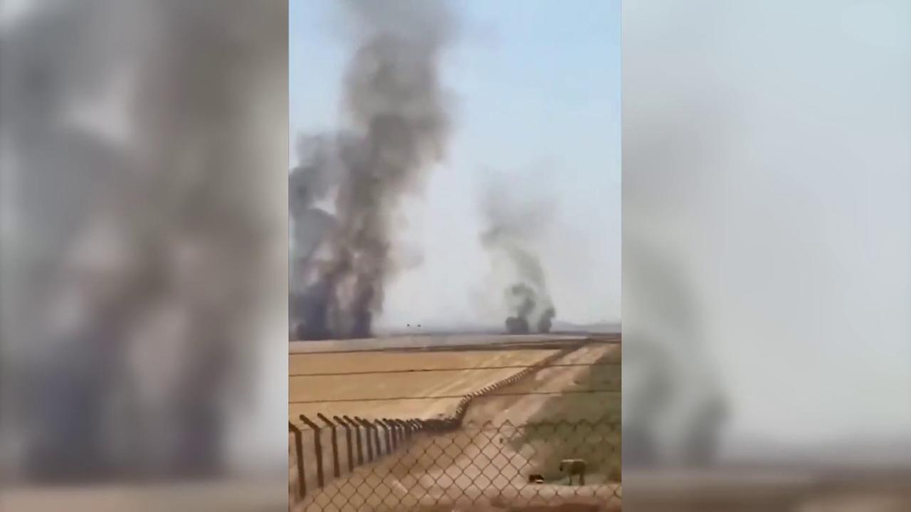 Video thumbnail for Iraq: Explosions Near Erbil Airport After Iranian Drone Strike.