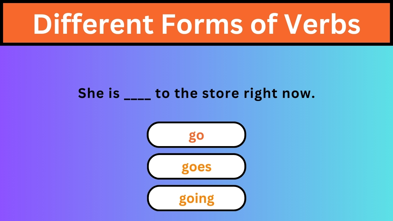 'Video thumbnail for English Grammar Practice || Different Forms of Verbs Part 4 || English Grammar Test'