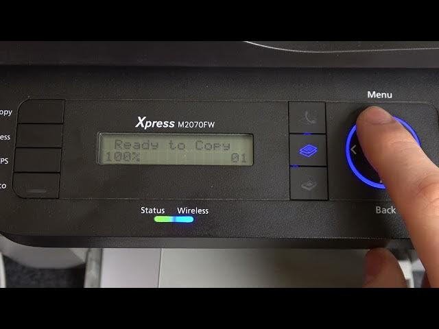 Video thumbnail for How to check IP on Samsung Xpress M2070 series / How to find IP from EWS on Samsung Xpress M2070