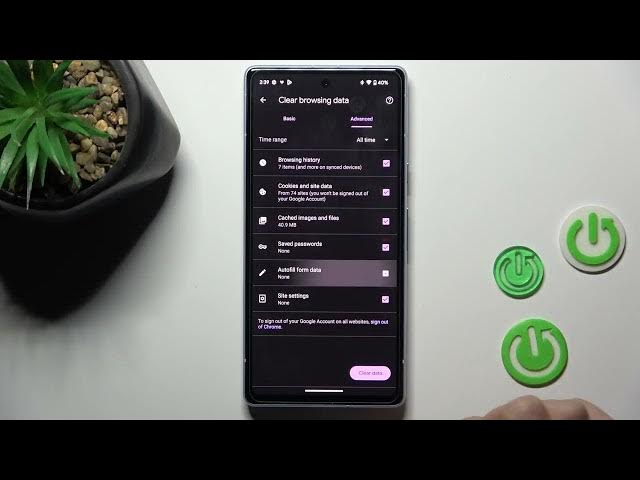 Video thumbnail for How To Clear Browsing Data In GOOGLE Pixel 7a | Delete Browsing History