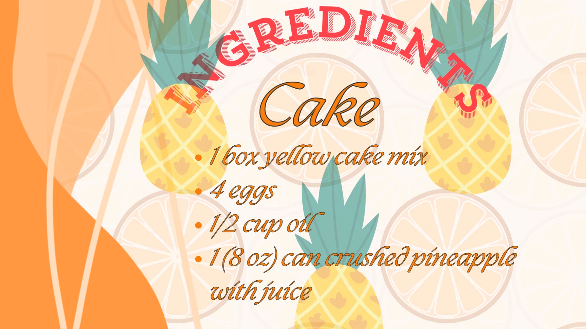 Video thumbnail for Pineapple Cake