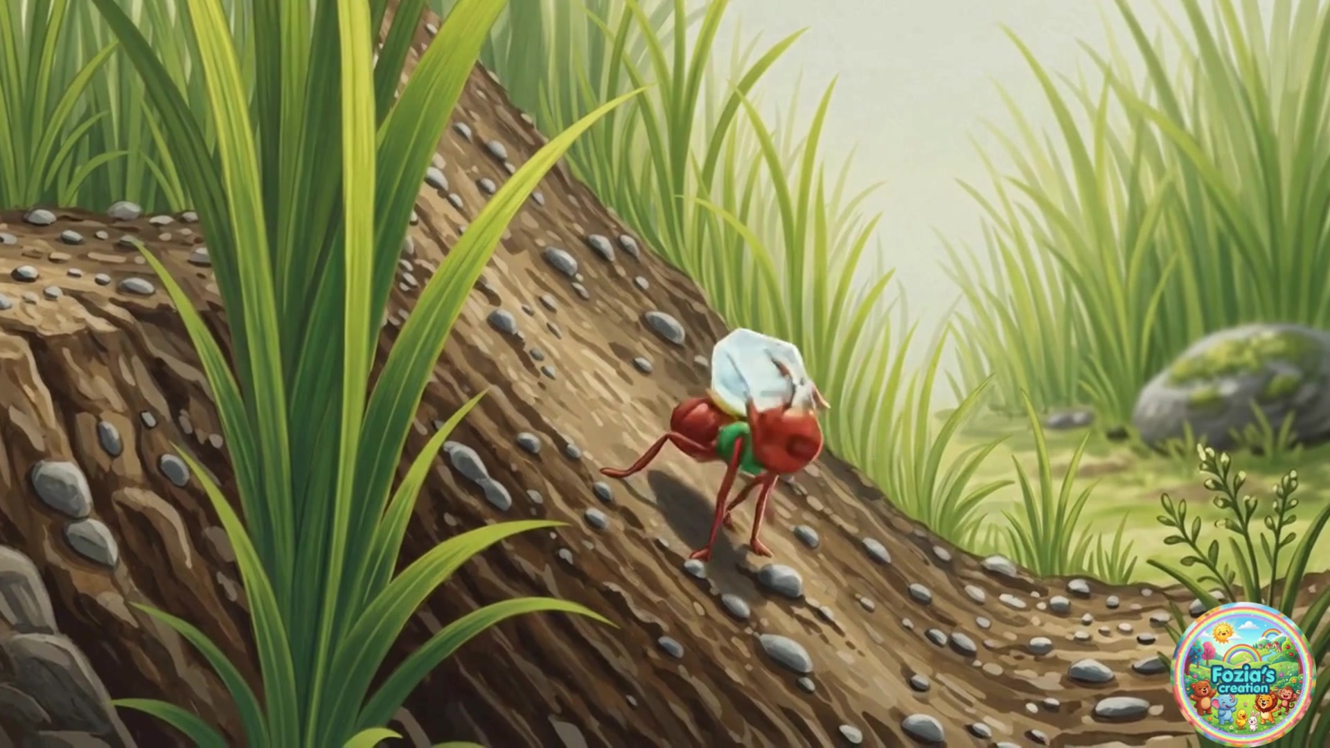 Video thumbnail for Hardworking Ant and a Large Greedy Black Ant Kids Rhyme for School Going Kids and Toddlers