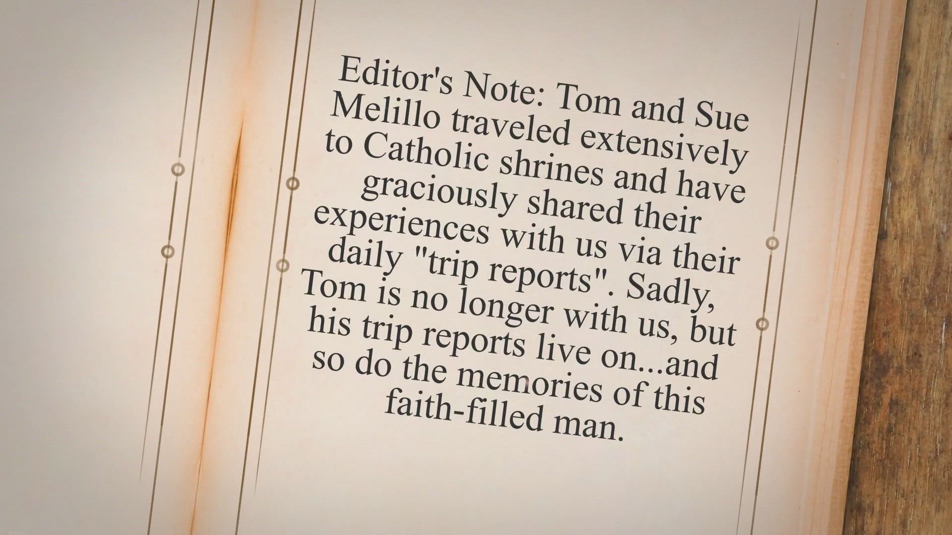 Video thumbnail for Tom & Sue Pilgrimage Day 4 Santo Toribio & Garabandal Spain