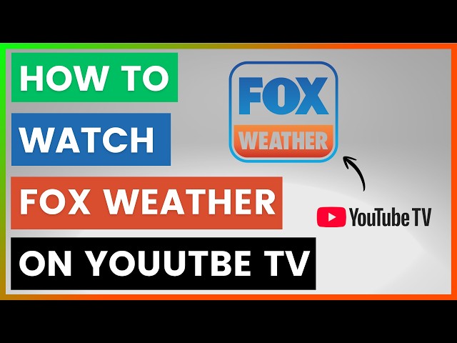Video thumbnail for How To Watch Fox Weather On YouTube TV? [in 2026]