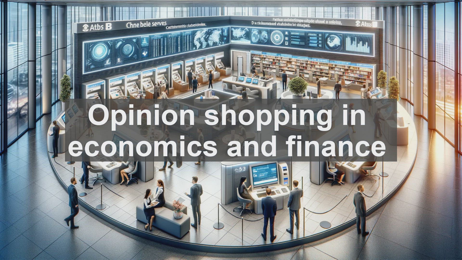 'Video thumbnail for Opinion shopping in economics and finance'