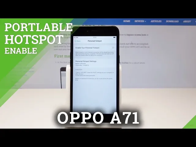 Video thumbnail for How to Enable Mobile Data in OPPO A71 - Wi-Fi Hotspot