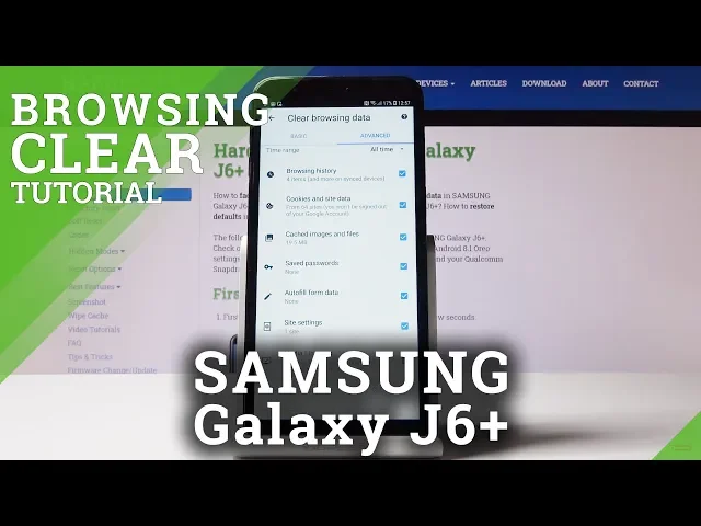 Video thumbnail for How to Clear Browsing Data in Samsung Galaxy J6+