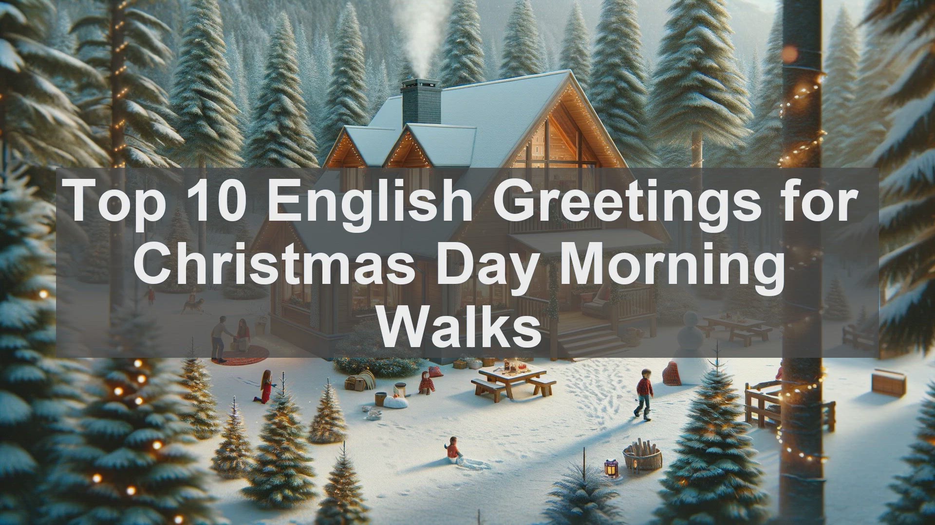 'Video thumbnail for Top 10 English Greetings for Christmas Day Morning Walks'