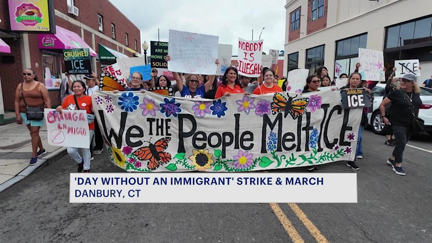 Video thumbnail for CT immigration advocates, businesses take part in 'Day Without an Immigrant' protest