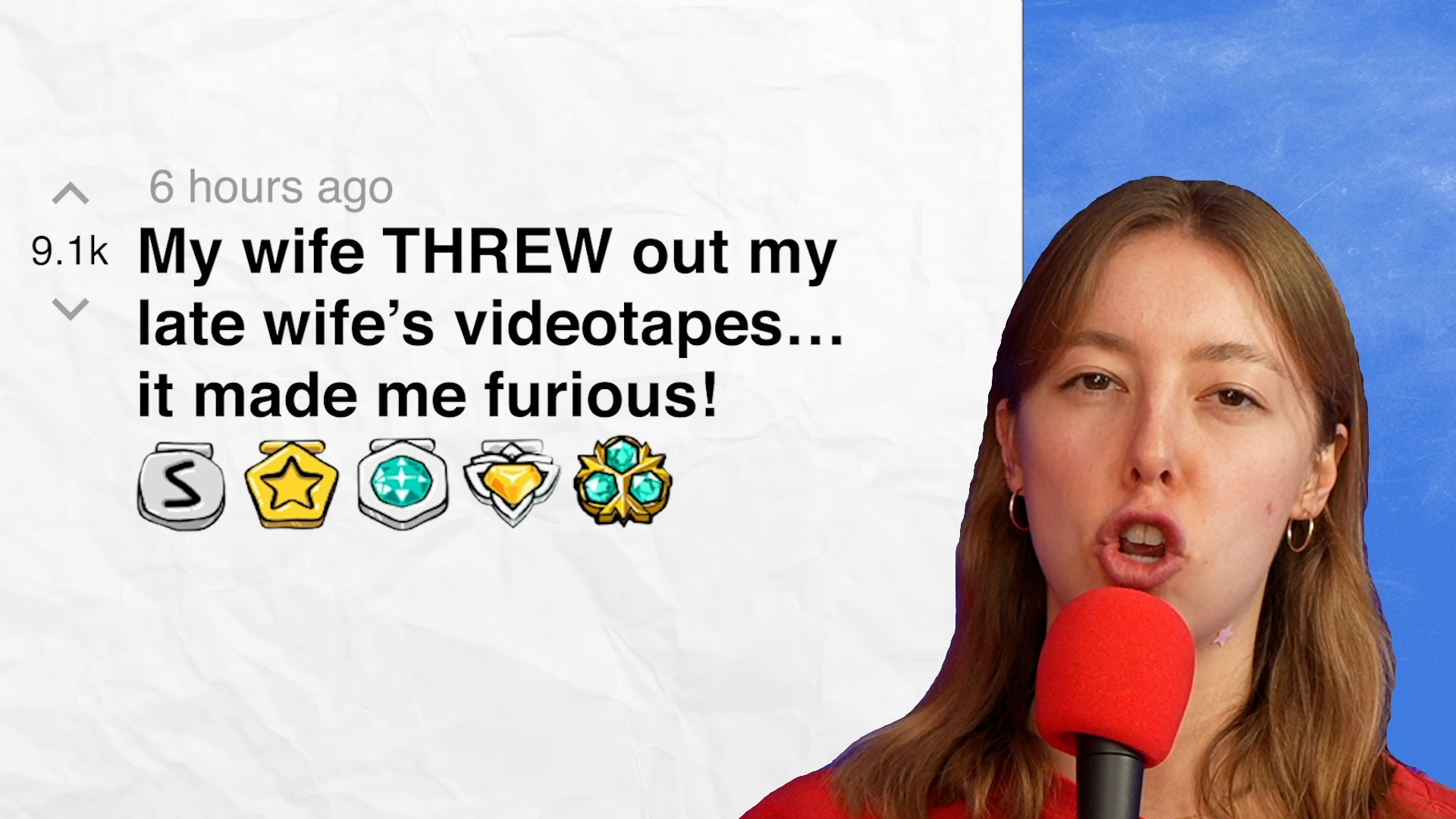Video thumbnail for My wife threw out my late wife’s videotapes… it made me furious! - r/AITAH | Reddit Stories